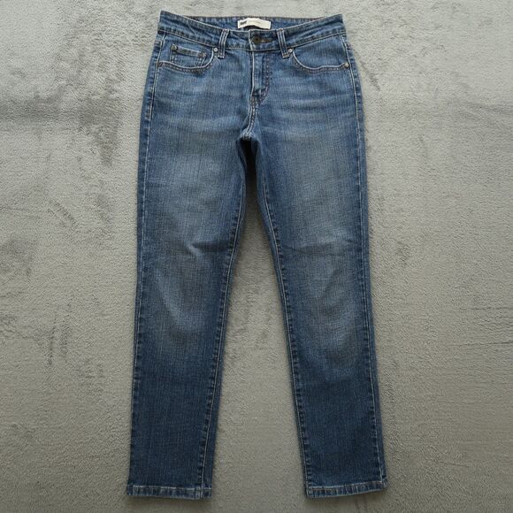 Levi's Jeans Women's Size 6M Blue Mid-Rise Skinny Denim Pants 27" Inseam Stretch - Picture 1 of 16
